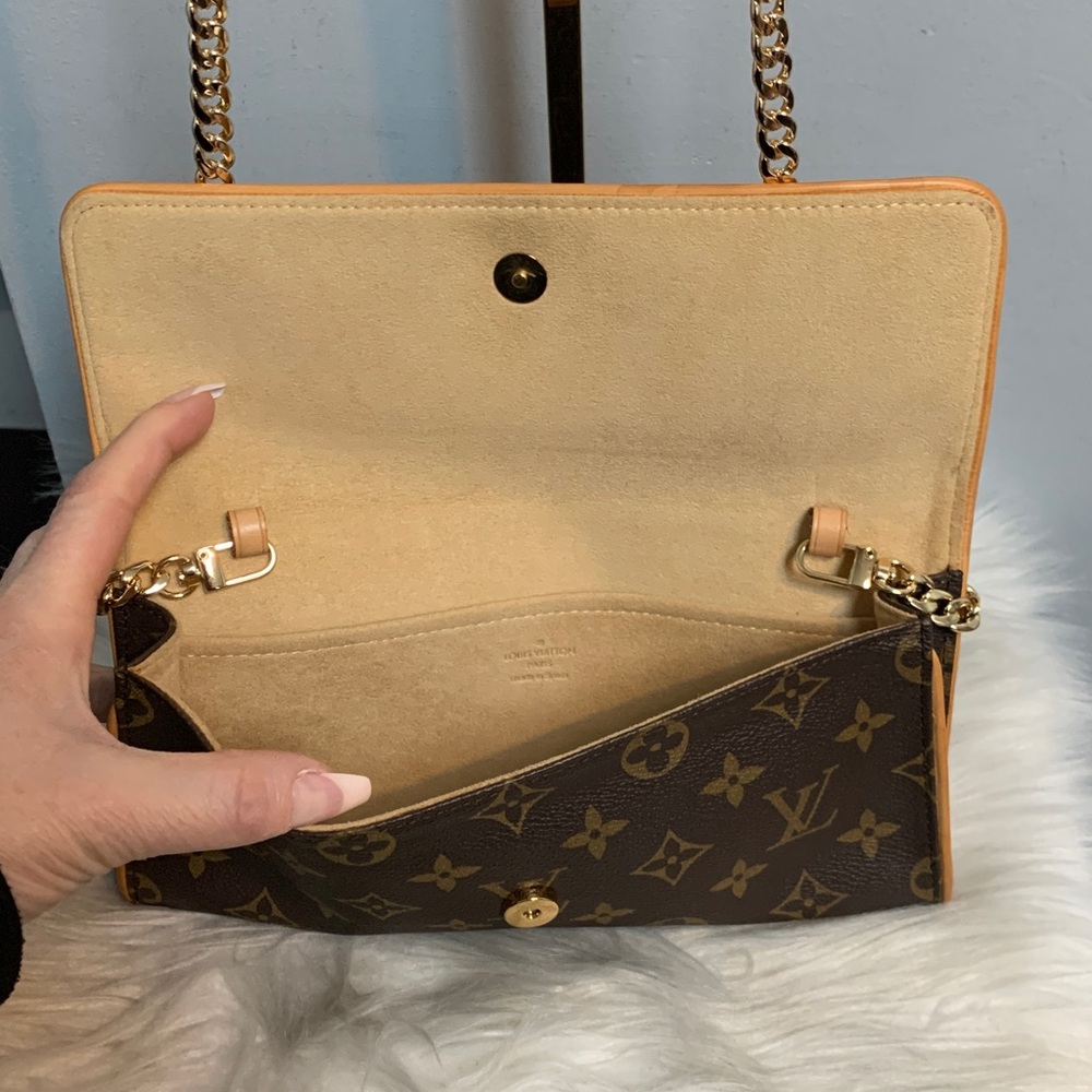 2000 authentic Louis Vuitton Twin Pochette GM crossbody, free replacement chain - Picture 12 of 16